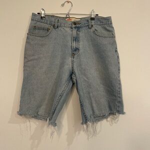 Route 66 Blue Jean Shorts Distressed Cut-Off Hem